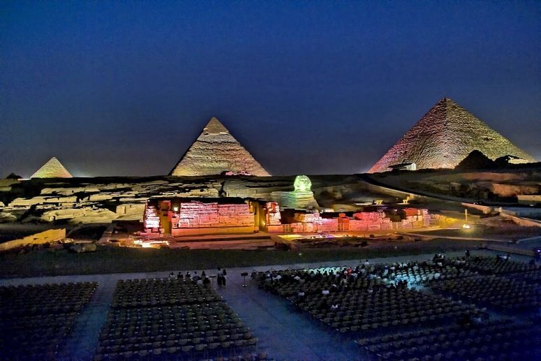 Sound and Light show at Giza Pyramids